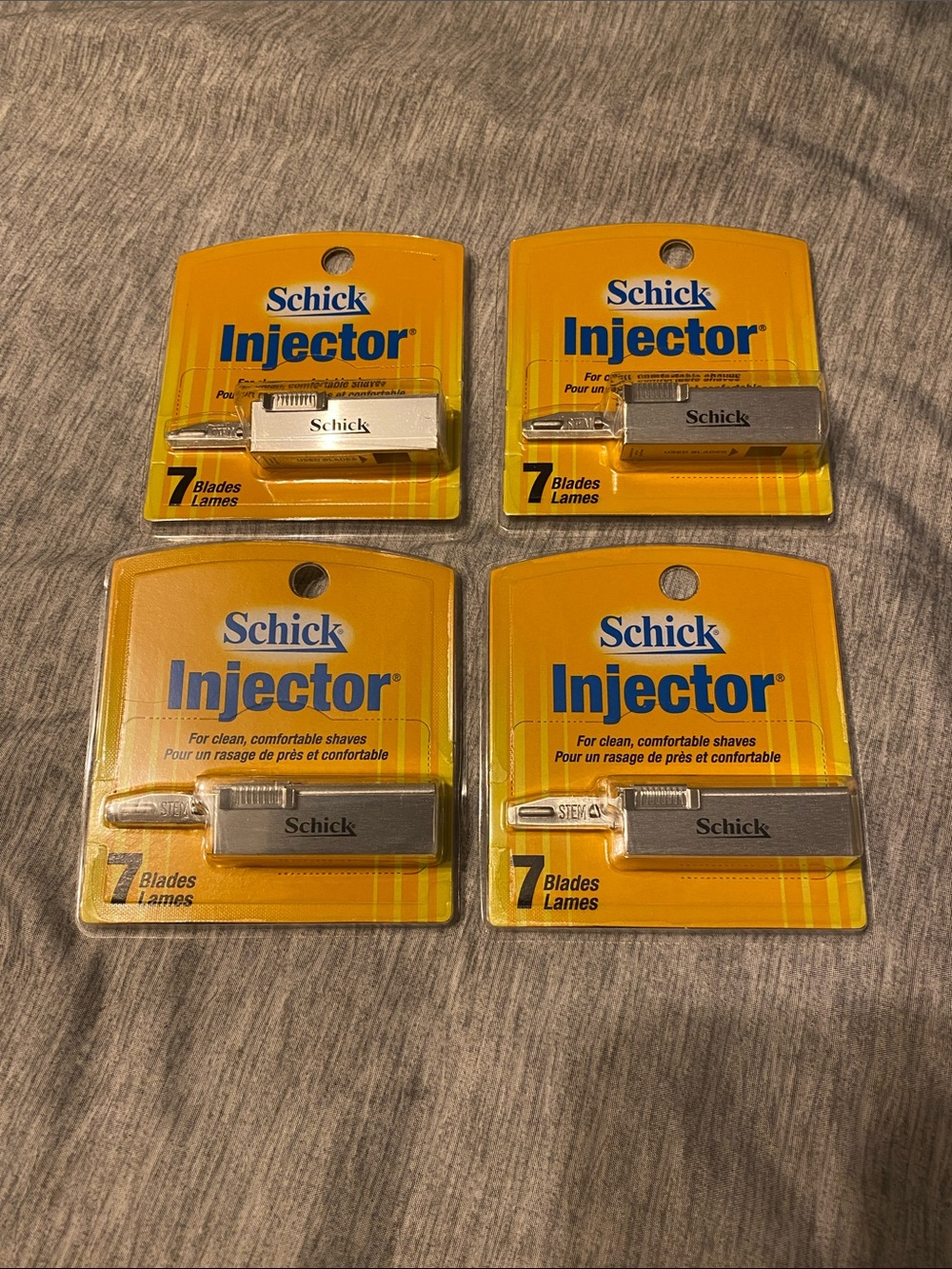 NIB Schick Injector Razor Blade Refills 4 Pack of 7 Blades Each